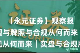 【永元证券】观察报告：合规与牌照与合规从何而来｜实盘与合规版